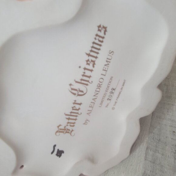 Franklin Mint Father Christmas Santa Claus Ceramic Figurine - Picture 5 of 10